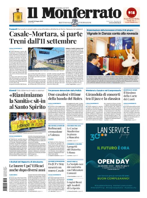 Il Monferrato - Edizione 45 del 16/06/2023